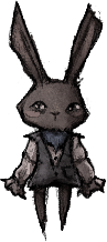 Staring Rabbit Doll